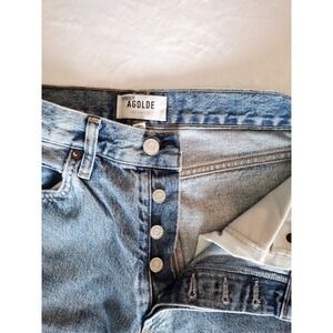 AGOLDE Mid-Rise Relaxed Bootcut Frayed Hem  Women's Jeans (AGOLDE 26) US 2-4 Sm